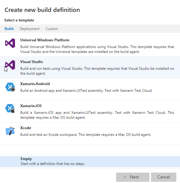 Visual Studio Team Project